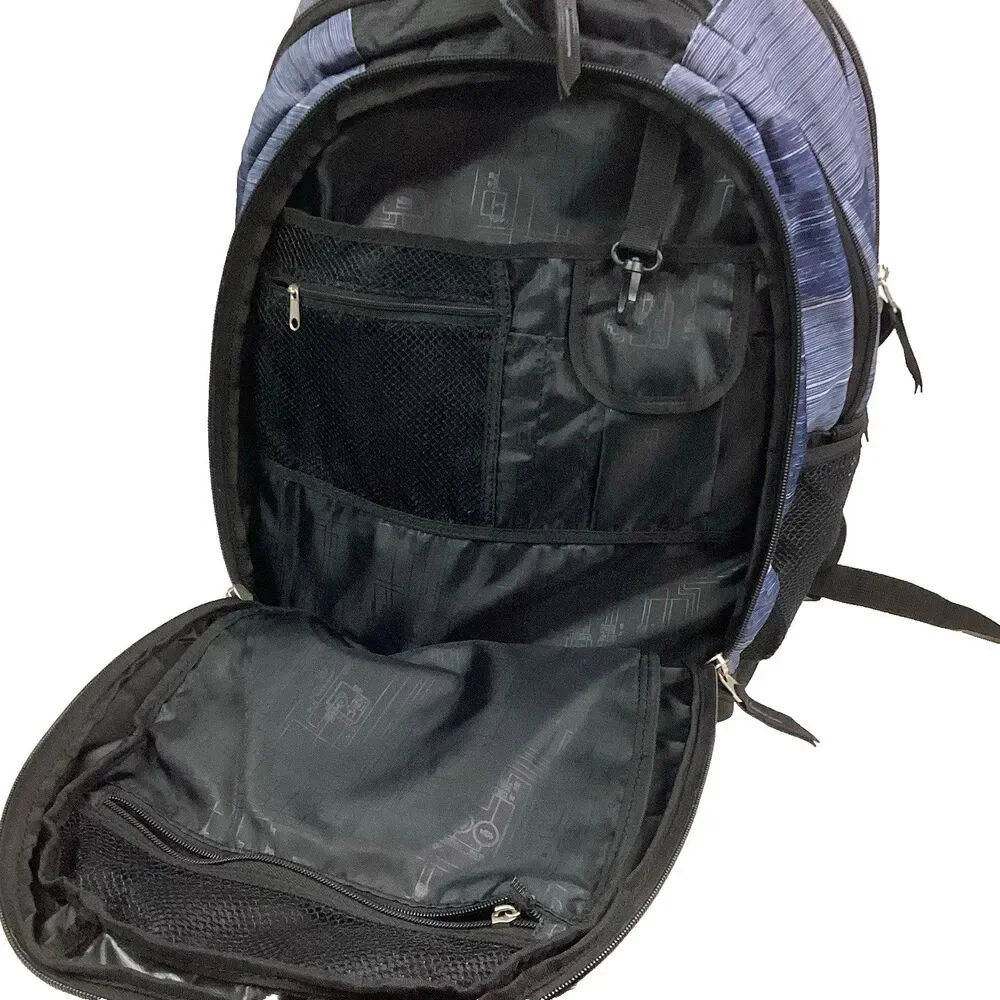 Ogio Juggernaut Backpack - Black/Blue - Patch Over Embroidery *Broken Zipper*